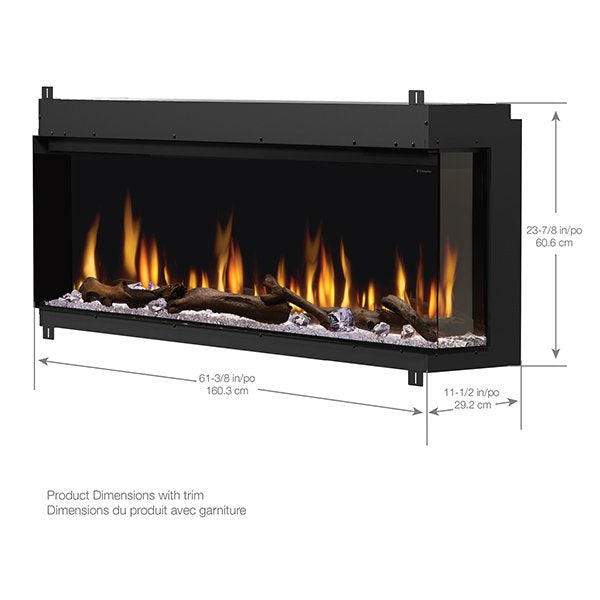 60" IgniteXL® Bold Deep Built-in Linear Electric Fireplace