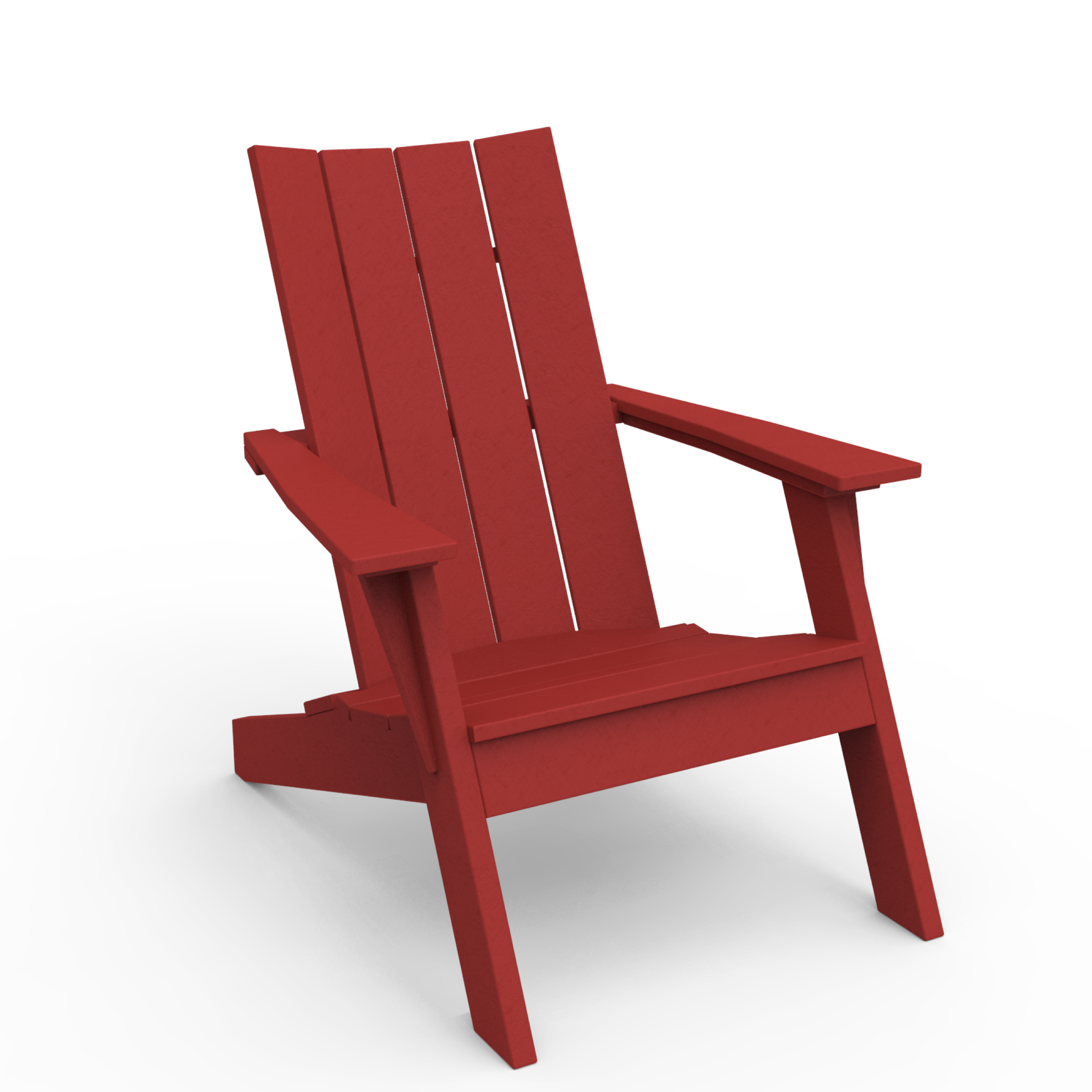 MADirondack Chairs Set with Side Table & Cushions in Cherry