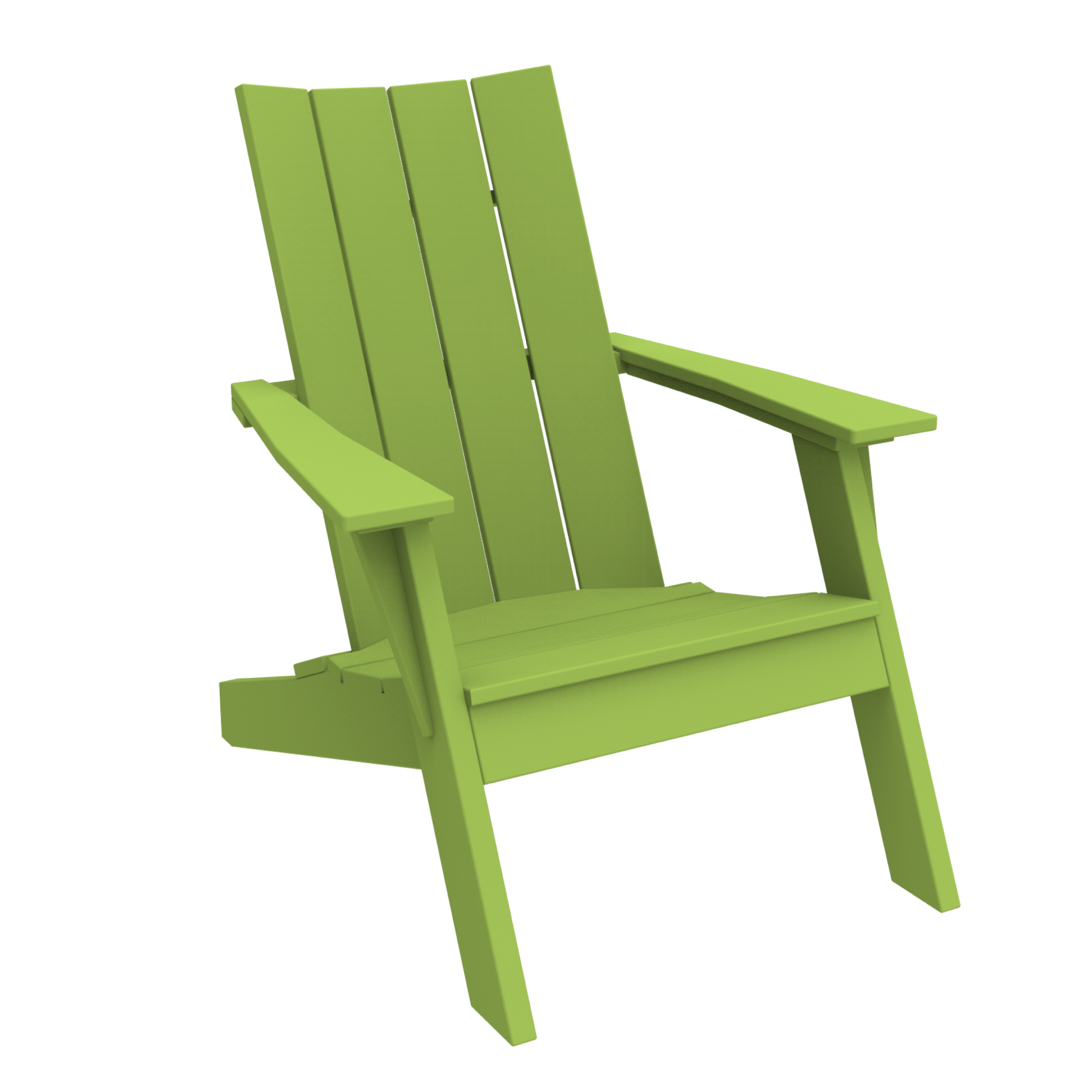 MADirondack Chairs Set with Side Table & Cushions in Leaf