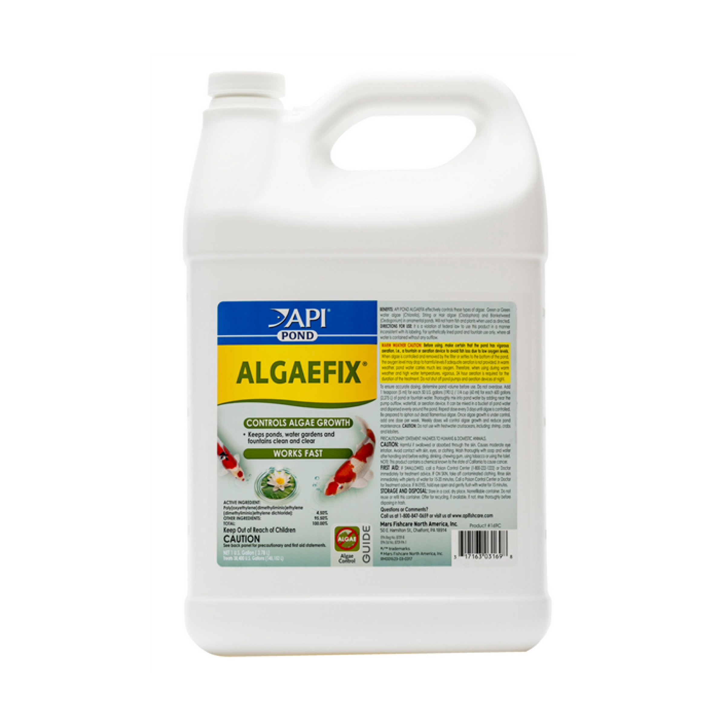 API Pond Algaefix Algae Control Solution, 1-gal bottle