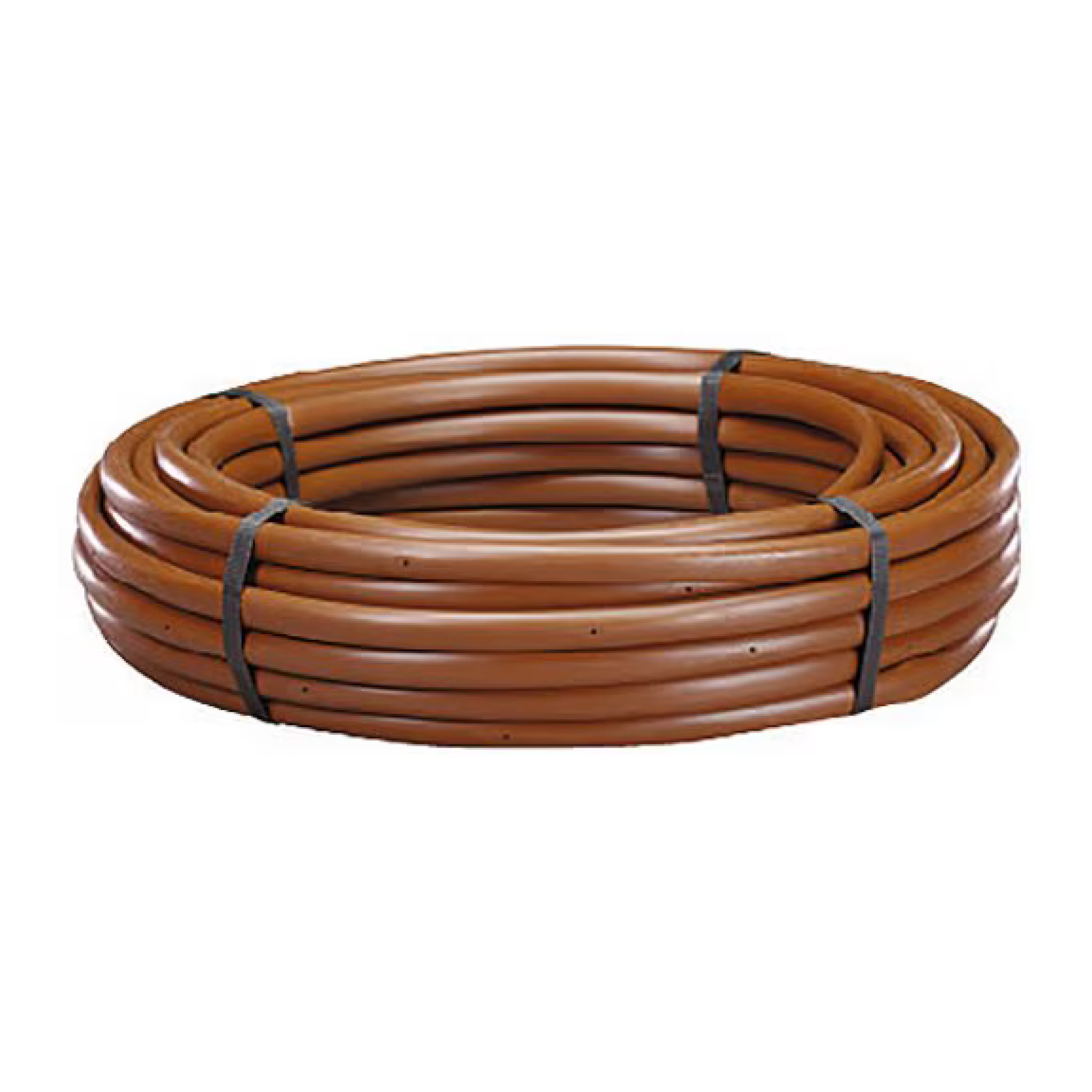 17mm techline dripline tubing, 12-inch spacing, brown coiled hose, 250 ft