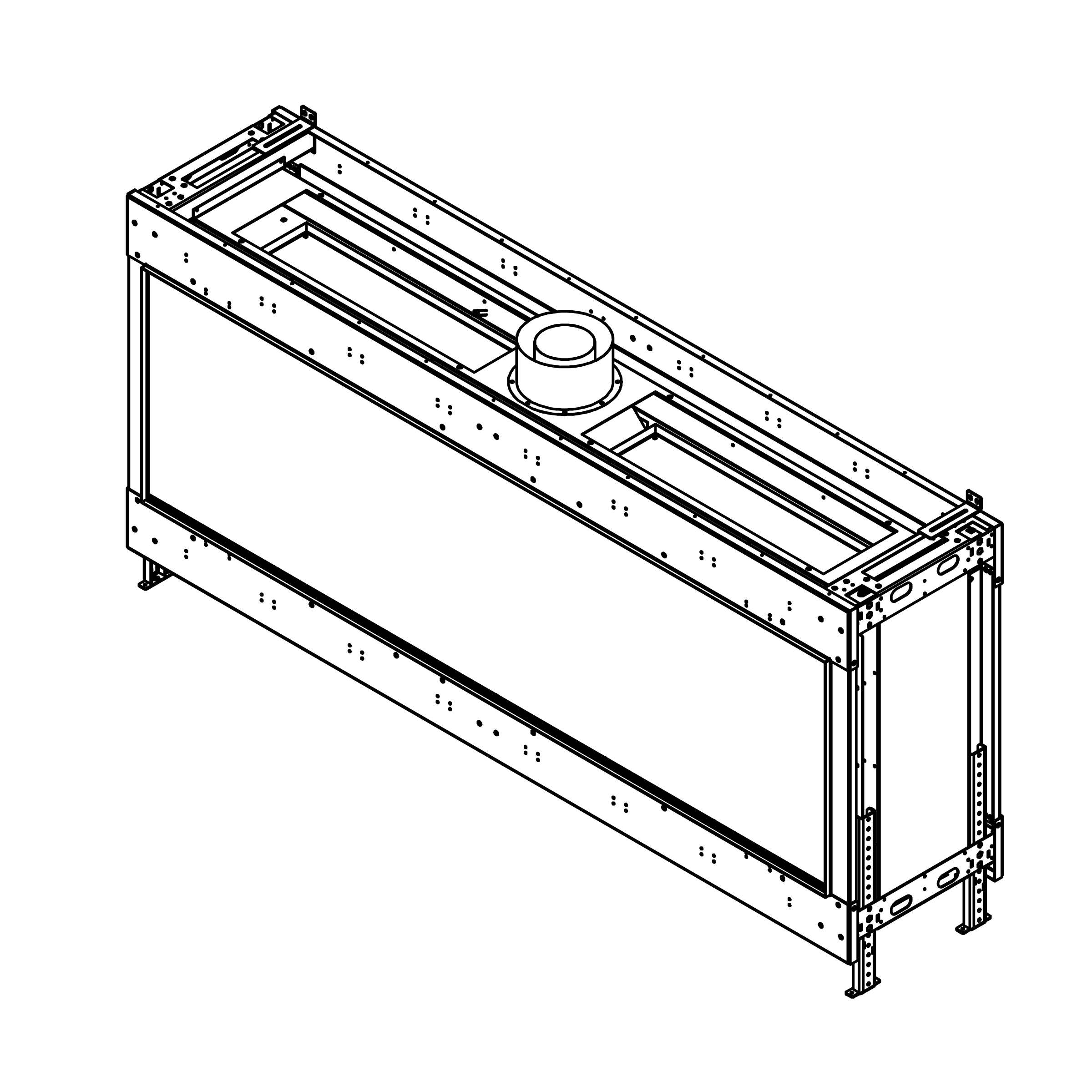 Flare See-Through 80" x 24" Gas Fireplace