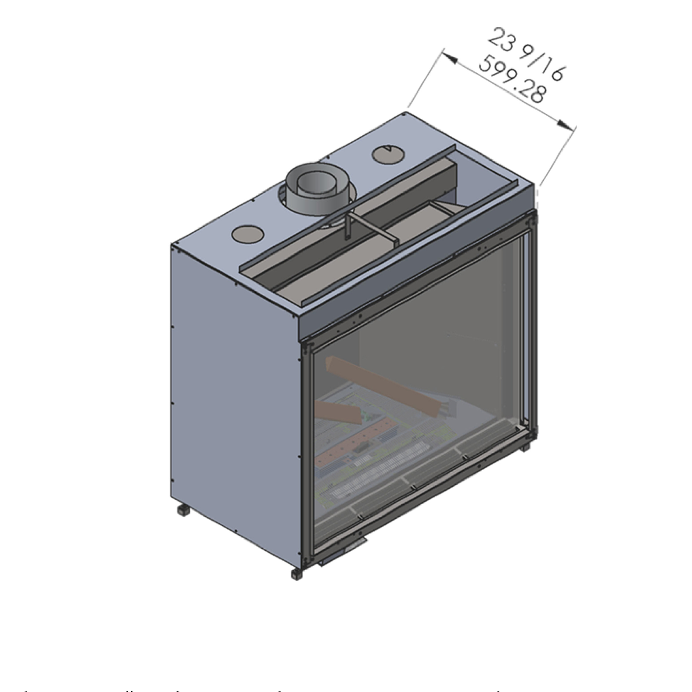 Flare Traditional 46" Fireplace