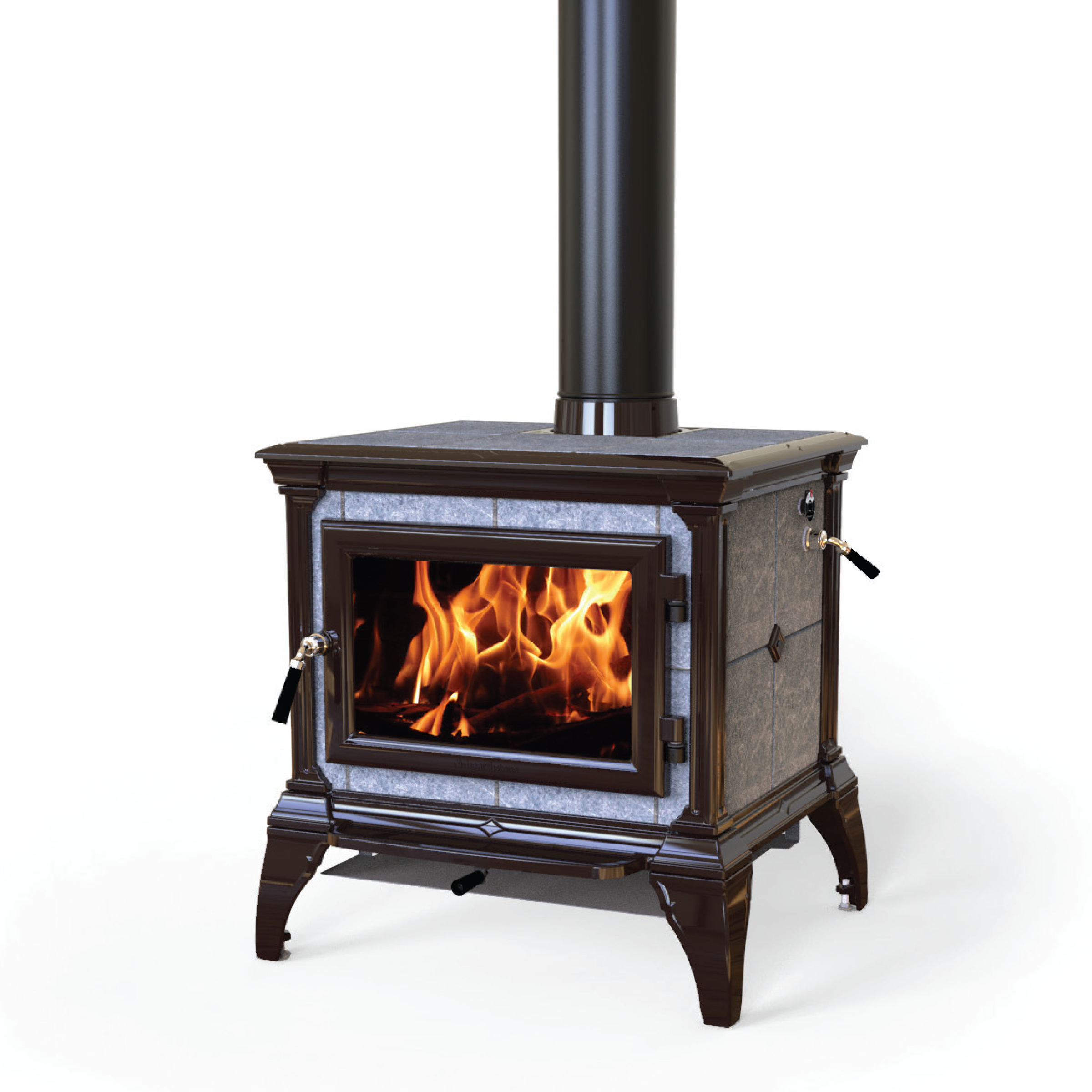 Castleton Brown Enamel Wood Stove