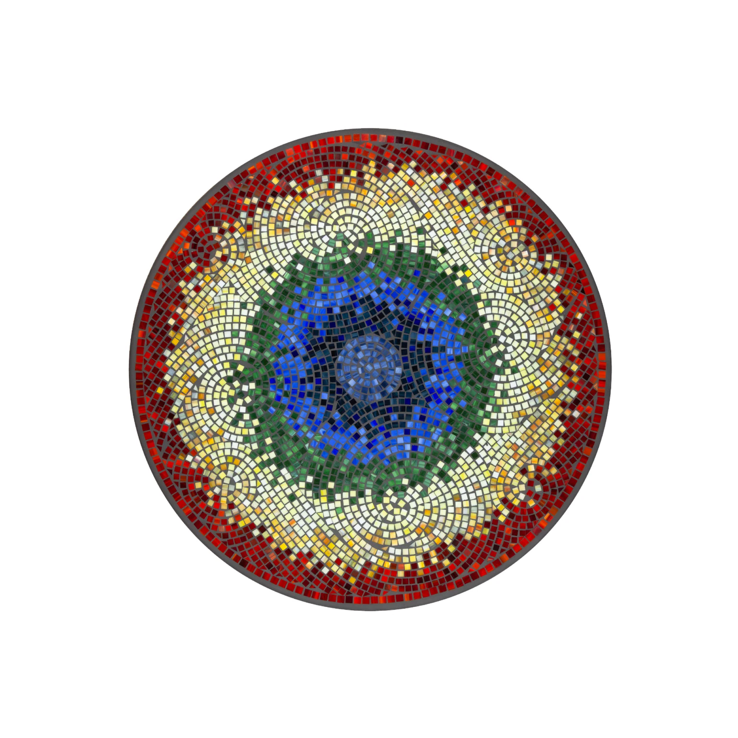 Neille Olson Mosaic Iris Top - 18 inch Diameter
