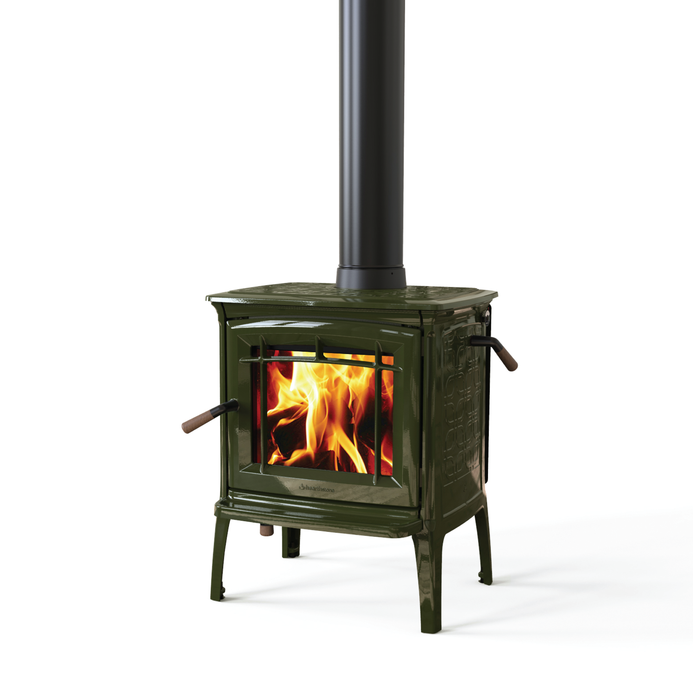 Craftsbury Basil Enamel Wood Stove