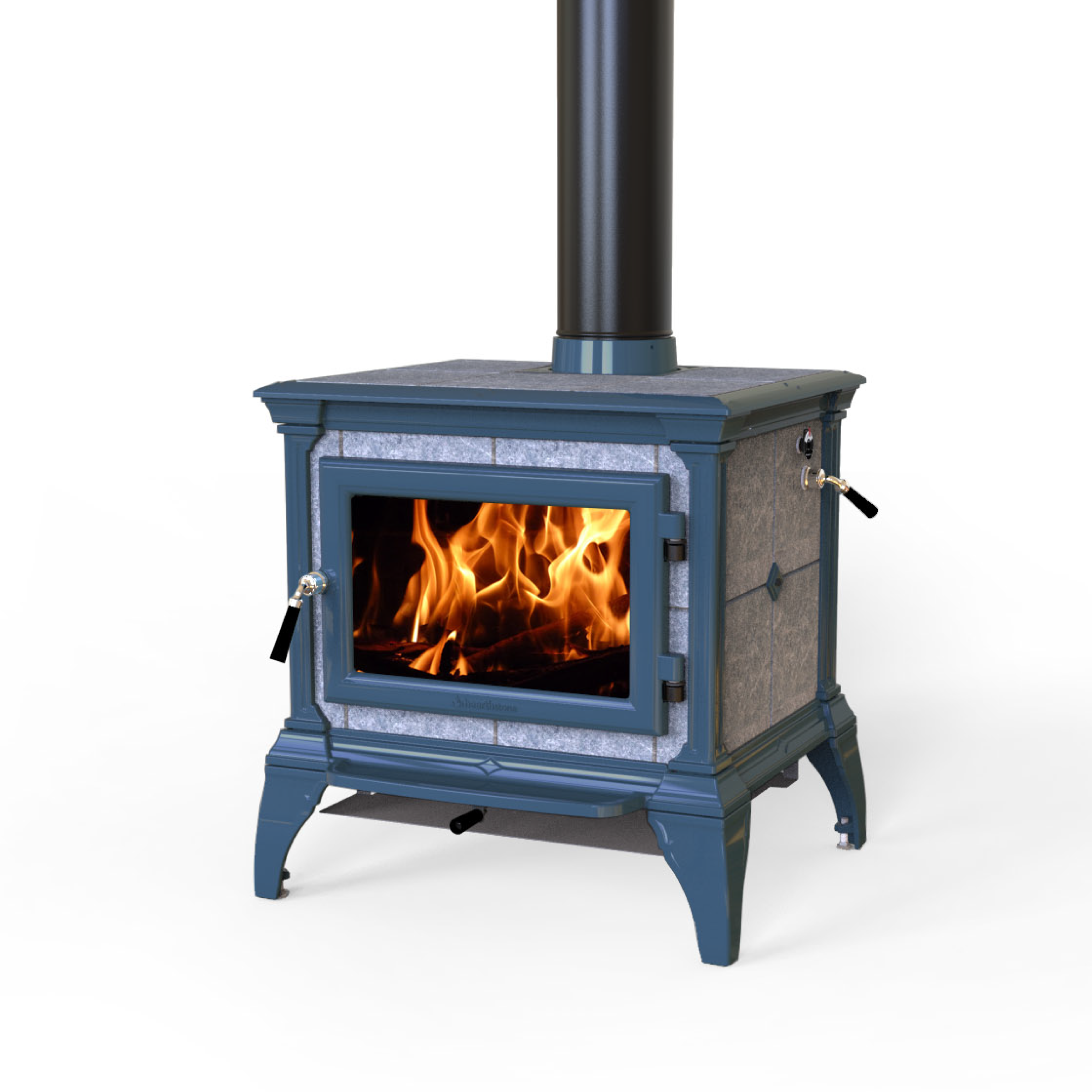 Castleton Seafoam Enamel Wood Stove