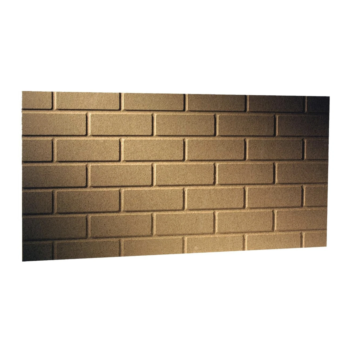 Textured brick-pattern replacement panel, tan and dark accents, rectangular blocks