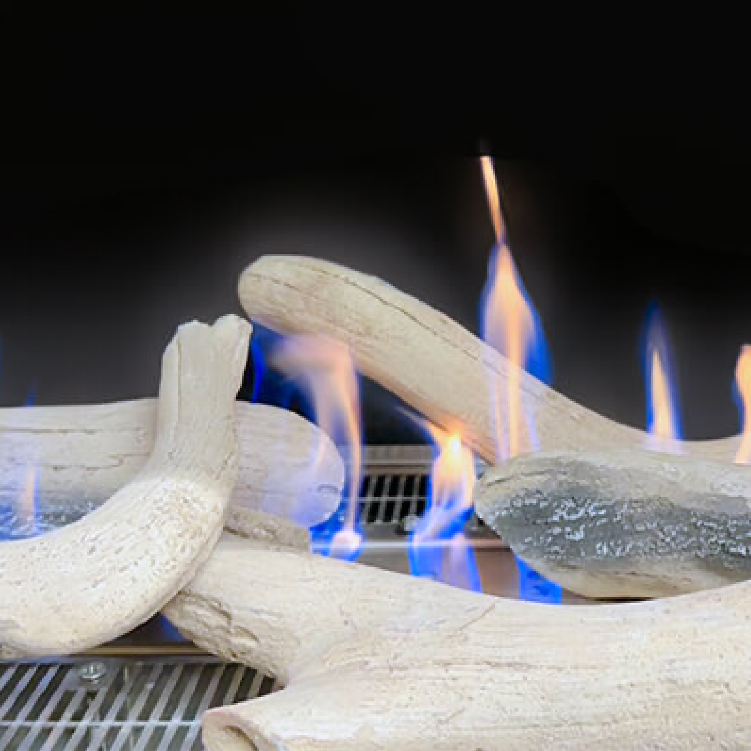 Ceramic White Logs