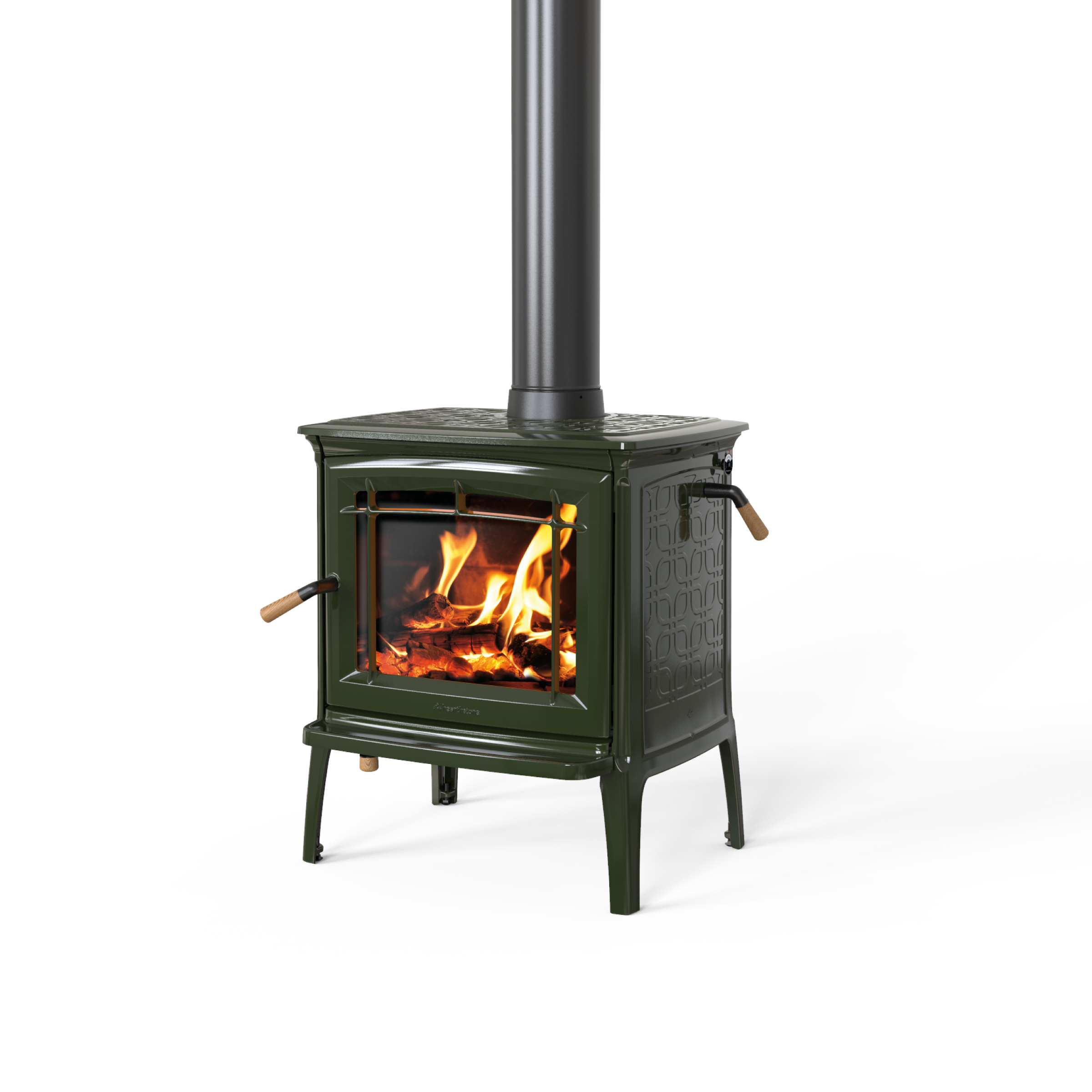 Shelburne Basil Enamel Wood Stove