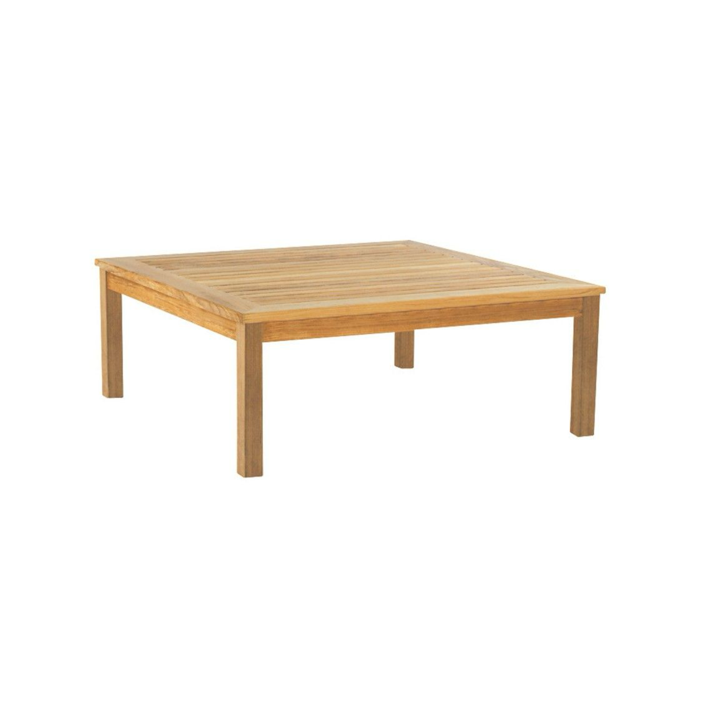 44" Teak Square Coffee Table
