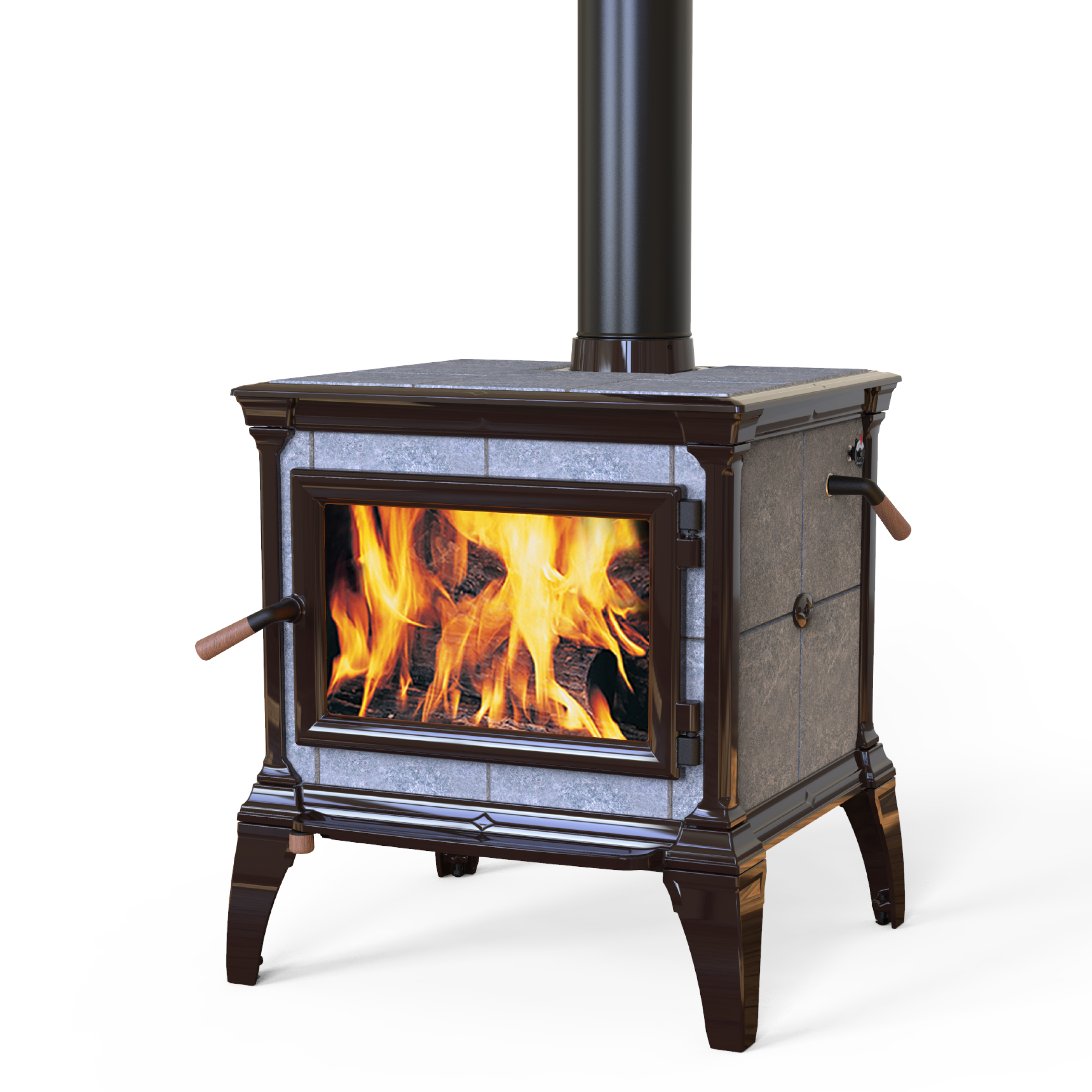 Mansfield Brown Enamel Wood Stove