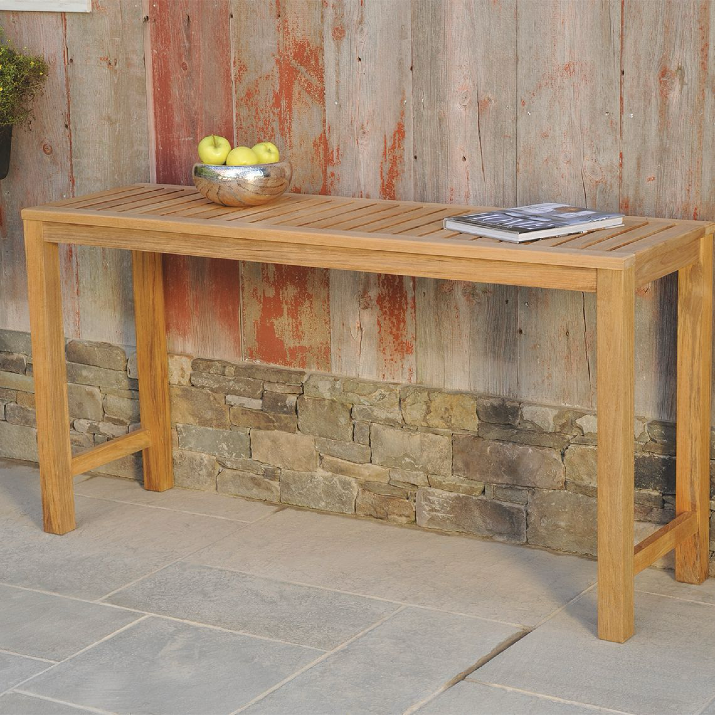 50in Classic Teak Console Table