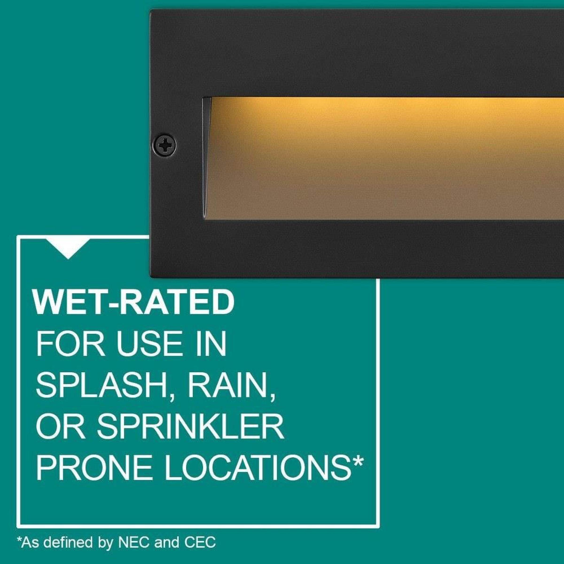 Taper Step Light 12V Wide Horizontal