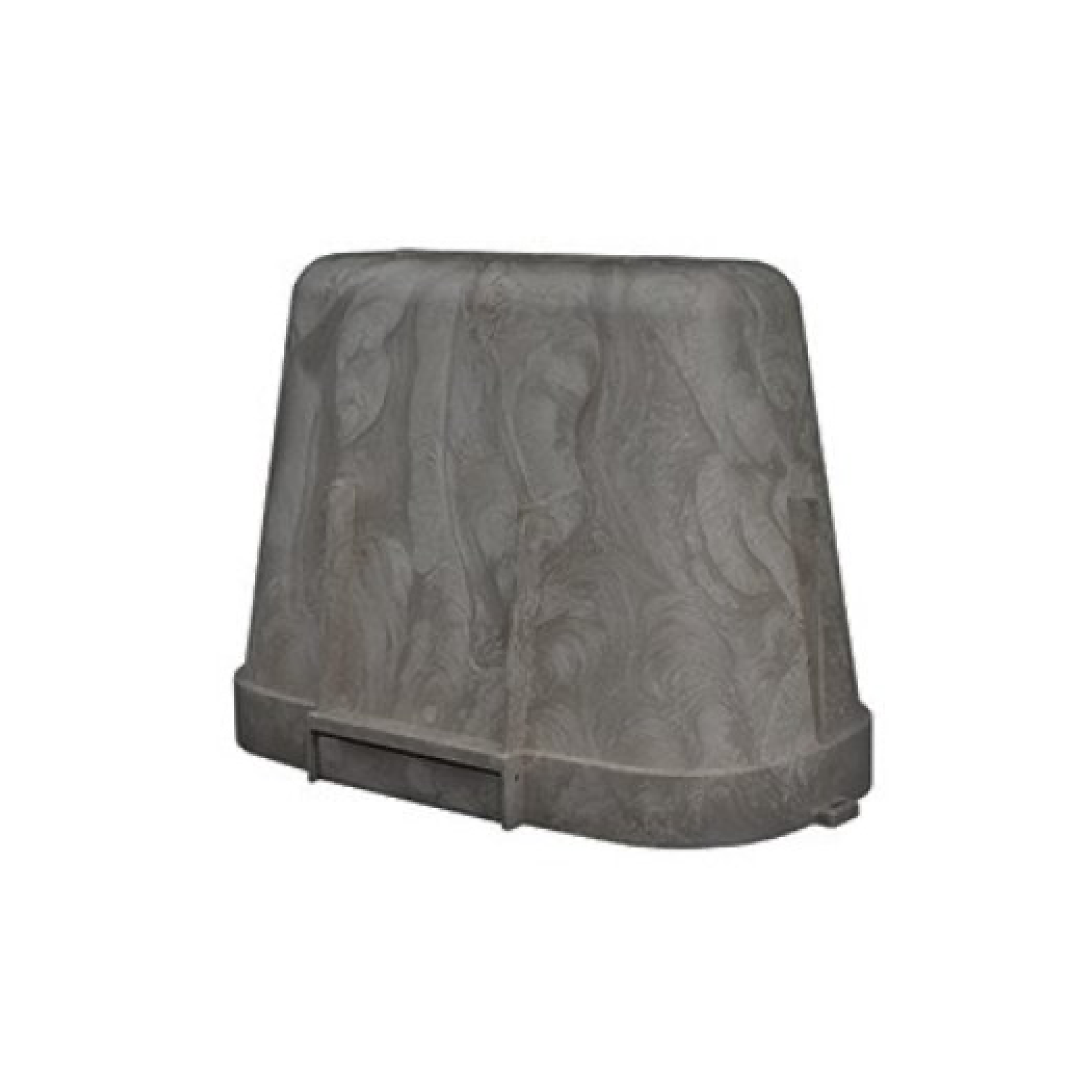 Insulated polyethylene enclosure cover, dark gray dome with front panel