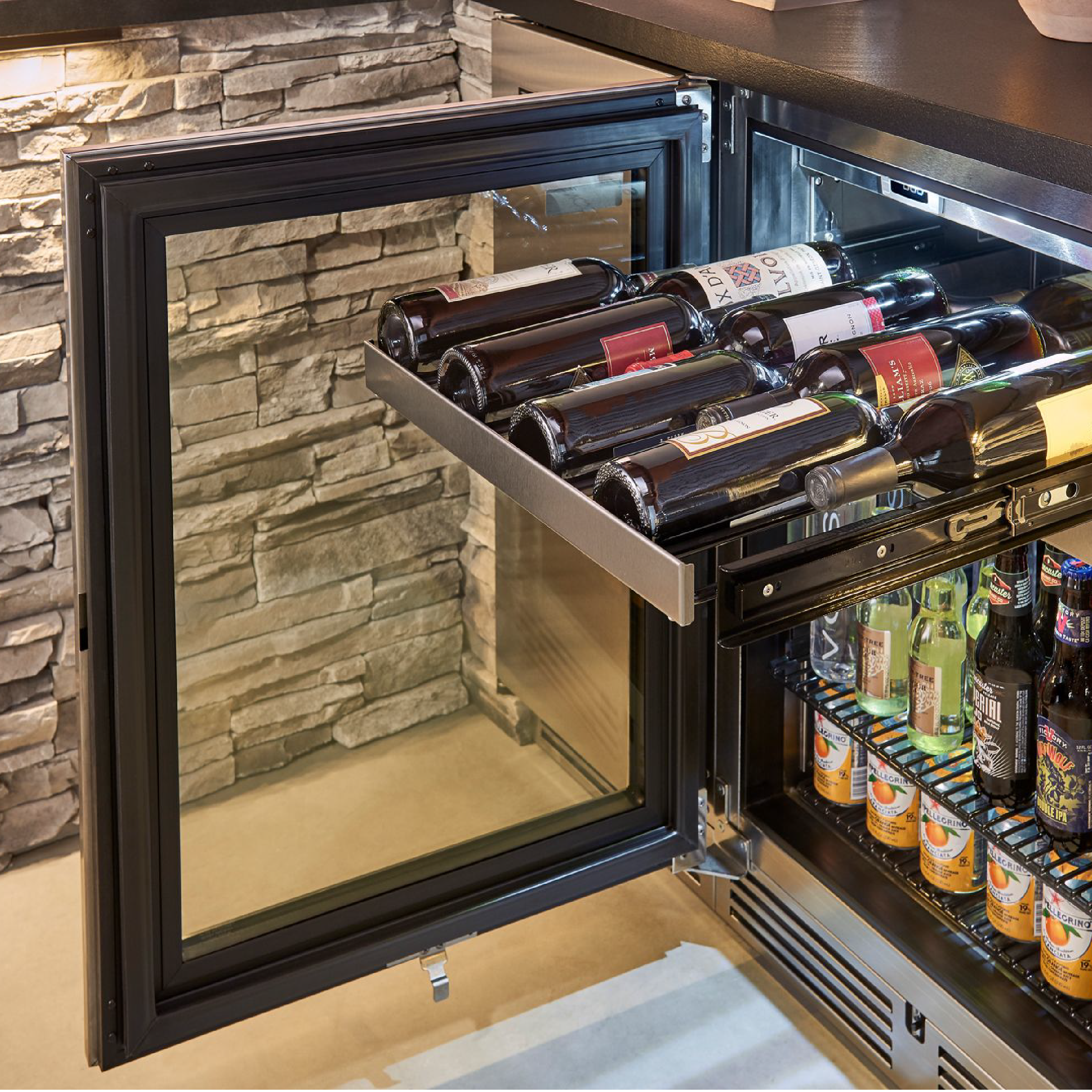 24" Signature Series Beverage Center by Perlick for Outdoor Applications