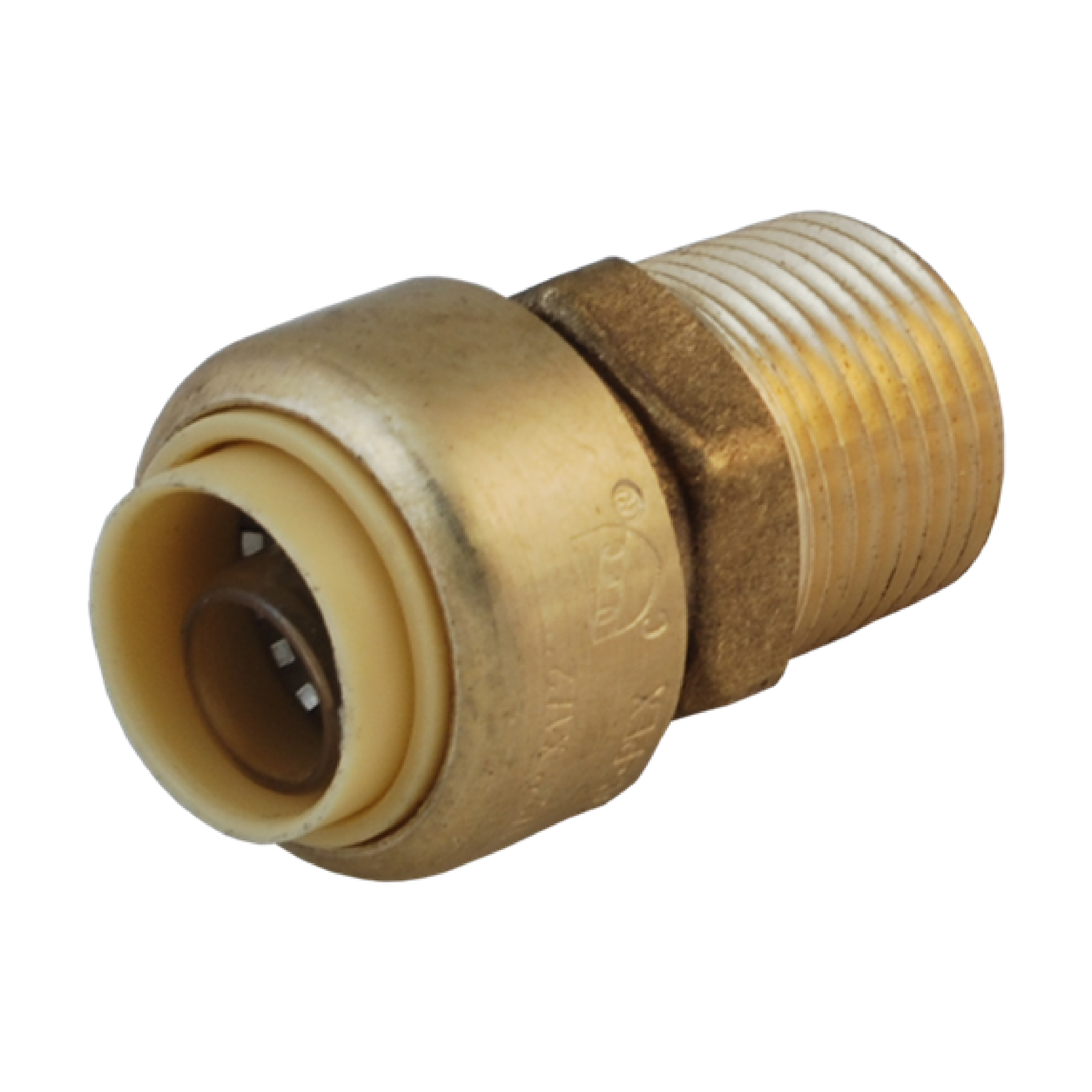 3/4” InstaLoc II No Lead, DZR Forged Brass Push Fit x MNPT Adapter