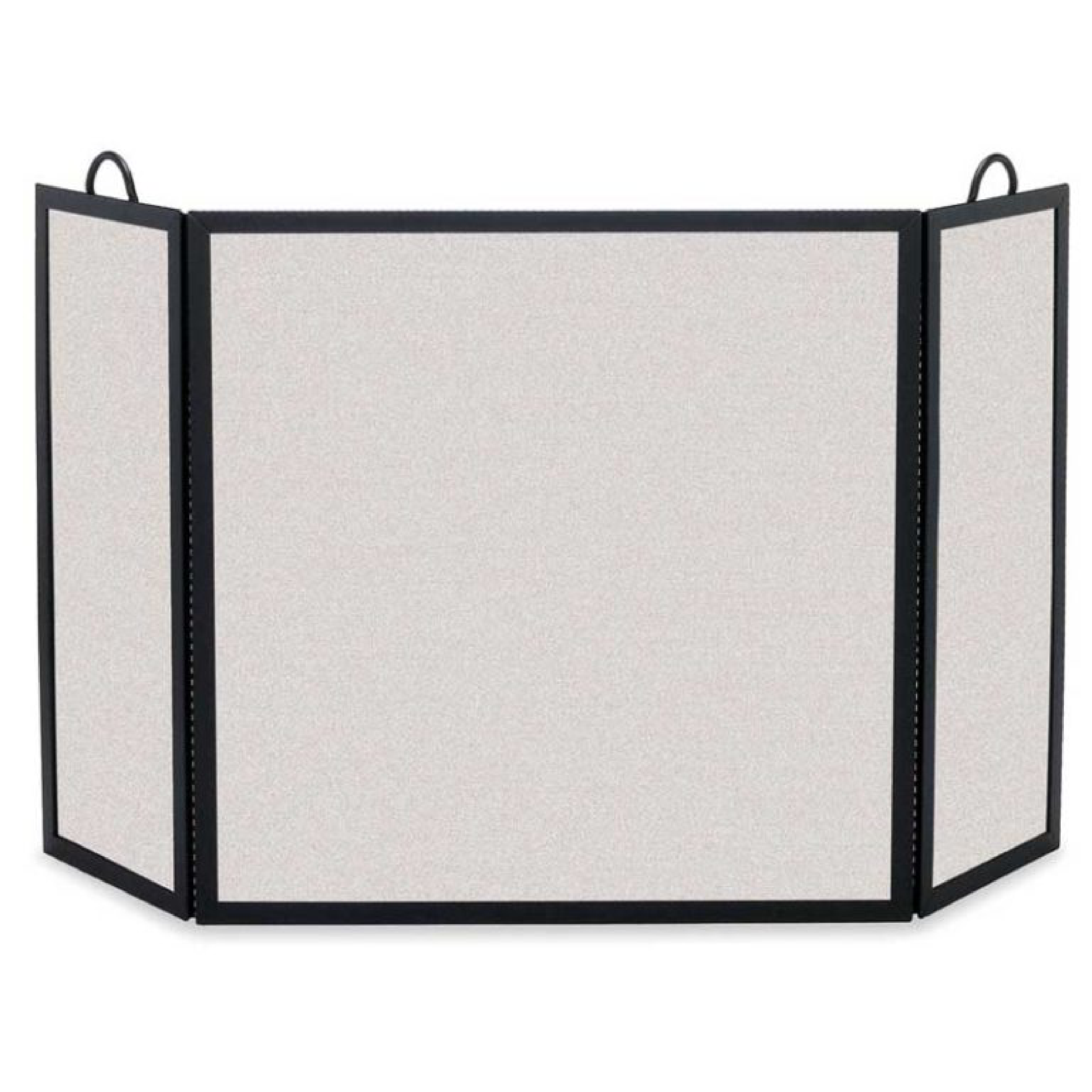 Rectangular 3 Panel Fireplace Screen