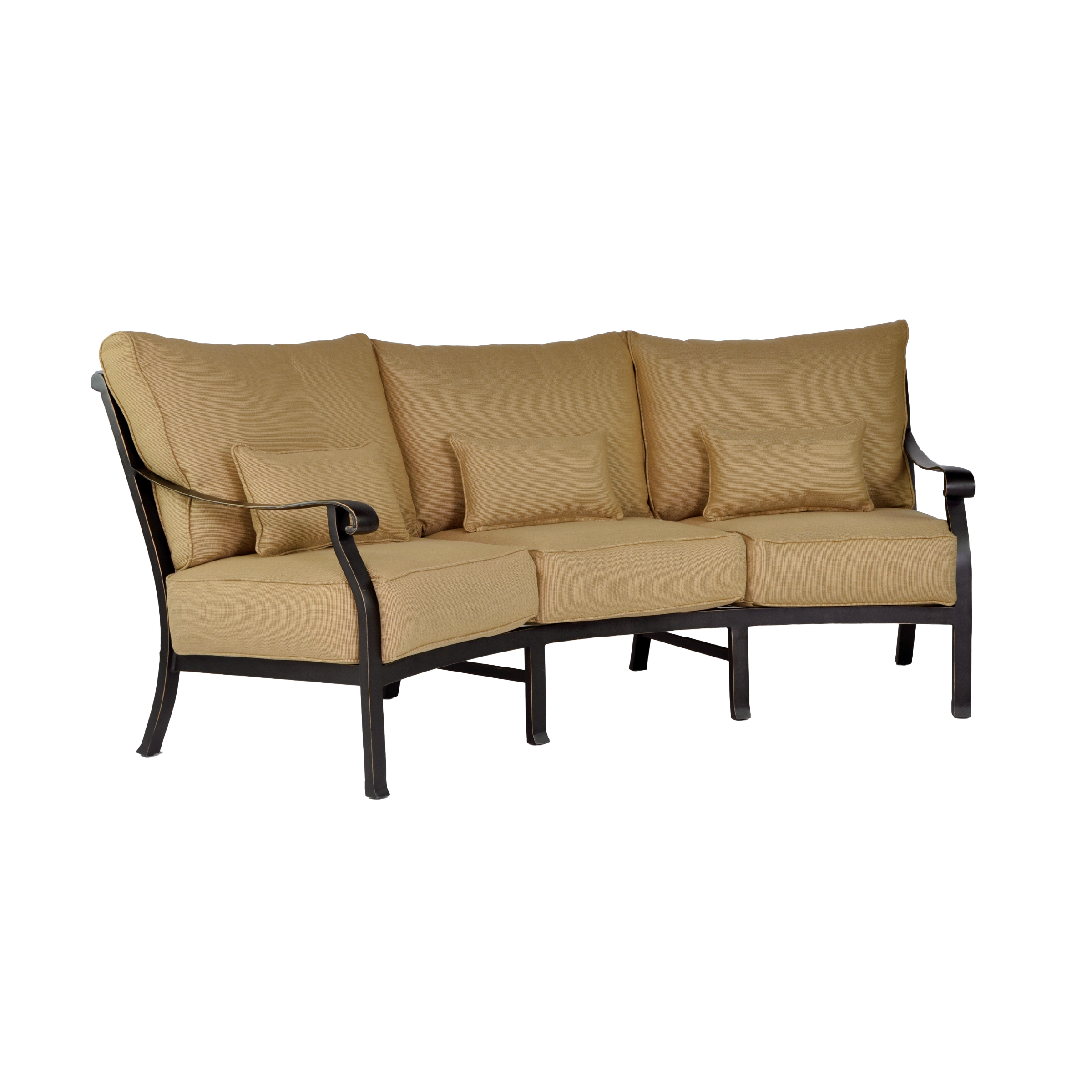 Madrid Cushioned Crescent Sofa
