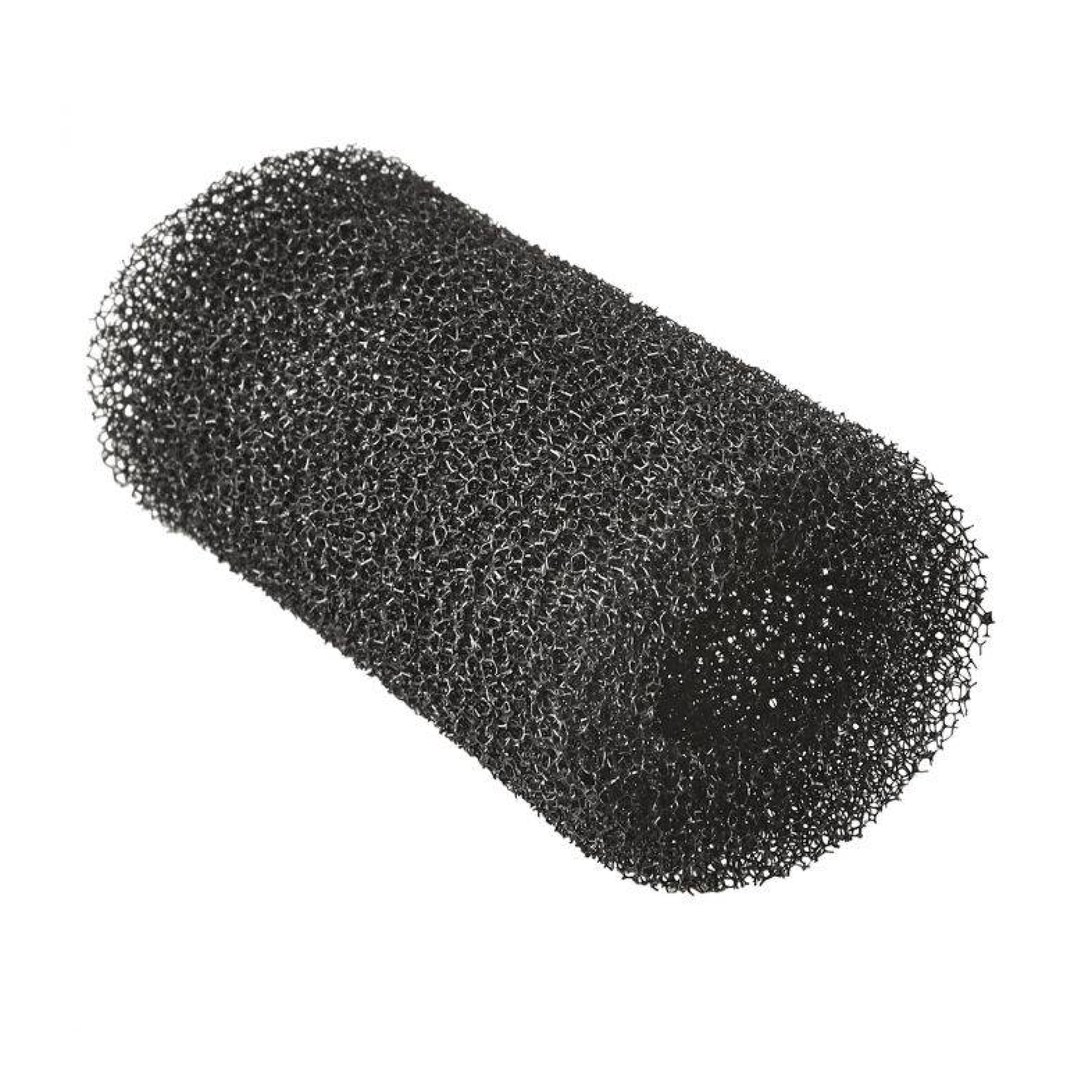 Round large foam filter pad, dark gray mesh texture