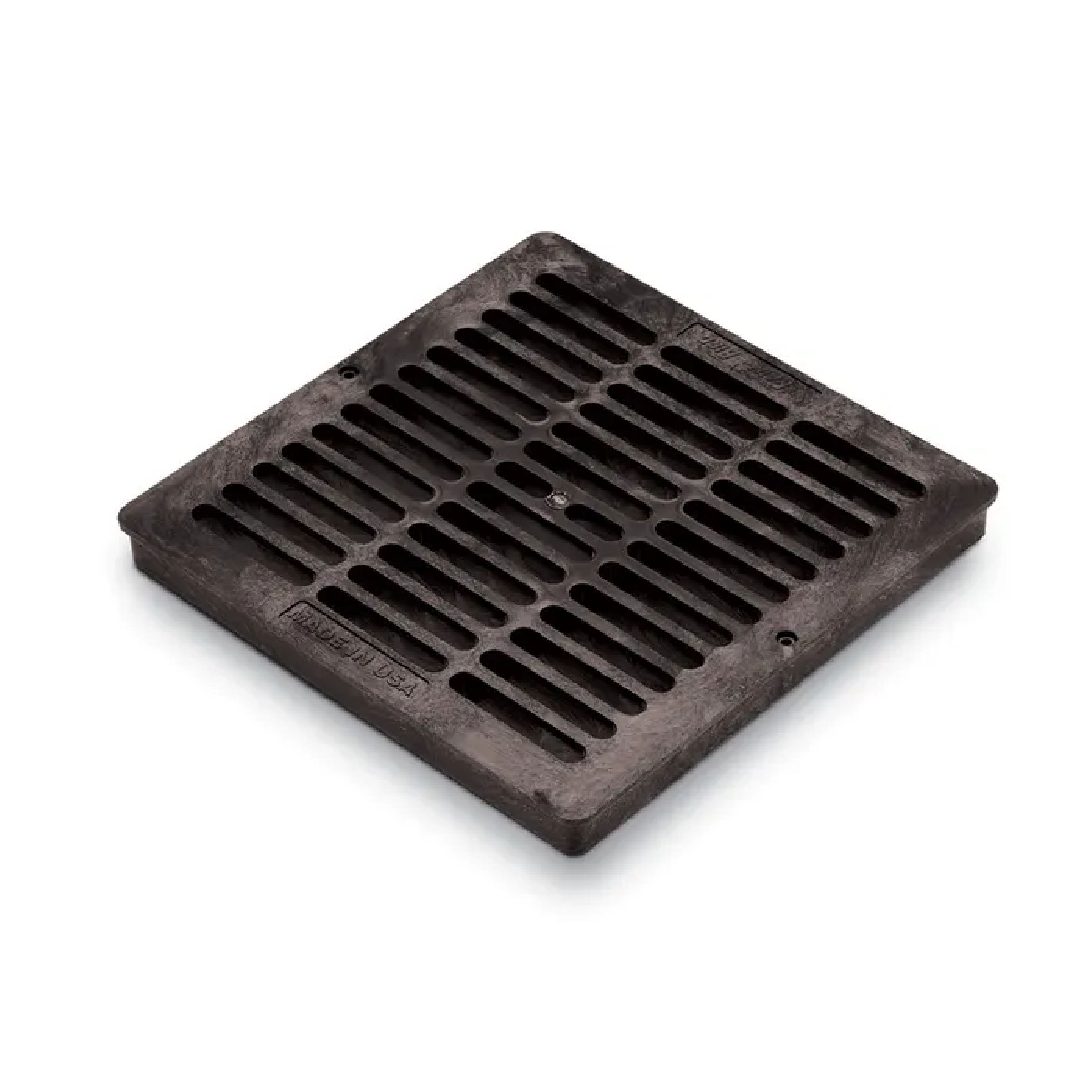 12" Square Flat Grate (Black)