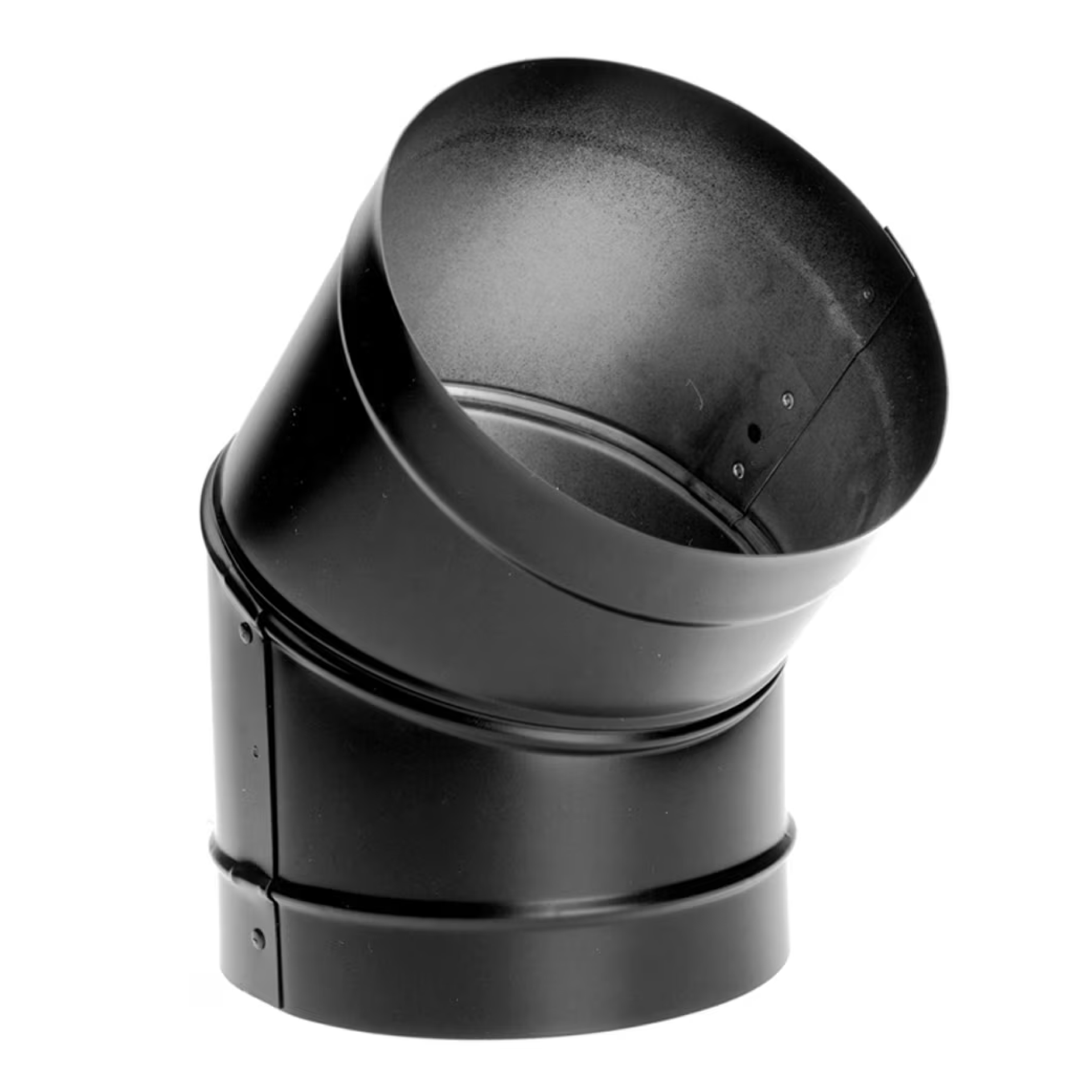 8in. - 45° Elbow Black Single-Wall Stovepipe