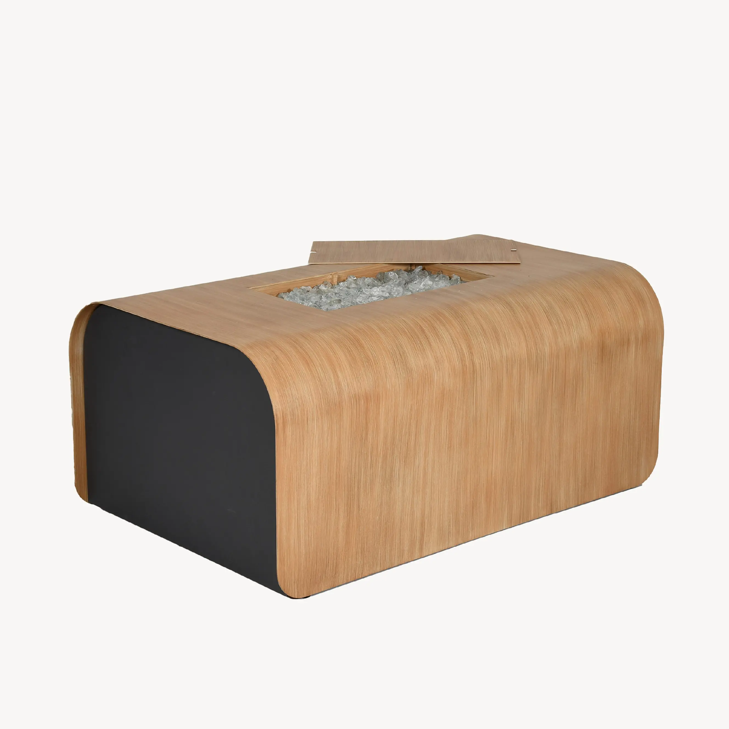 Parsons 48" Rectangular Coffee Table with Firepit
