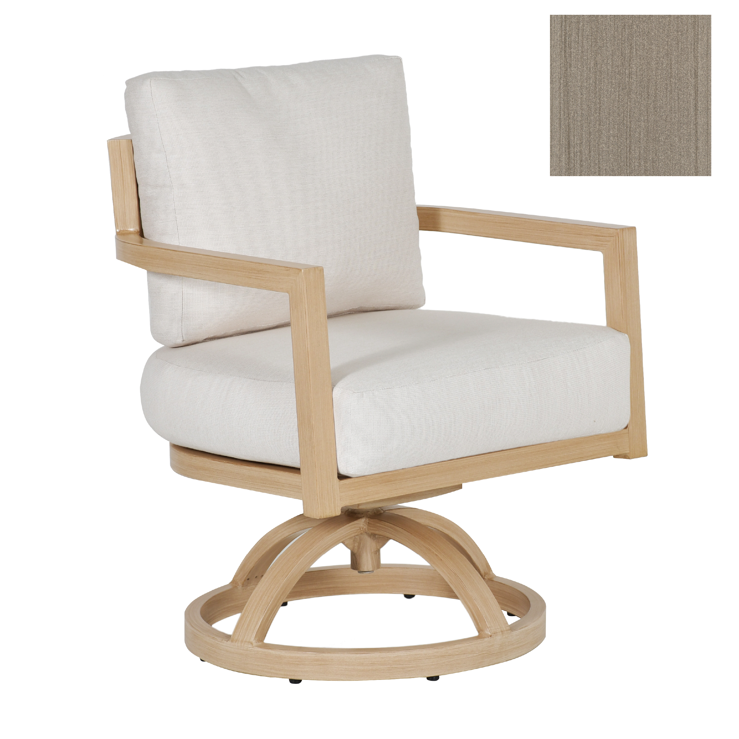 Gala Cushioned Dining Swivel Rocker