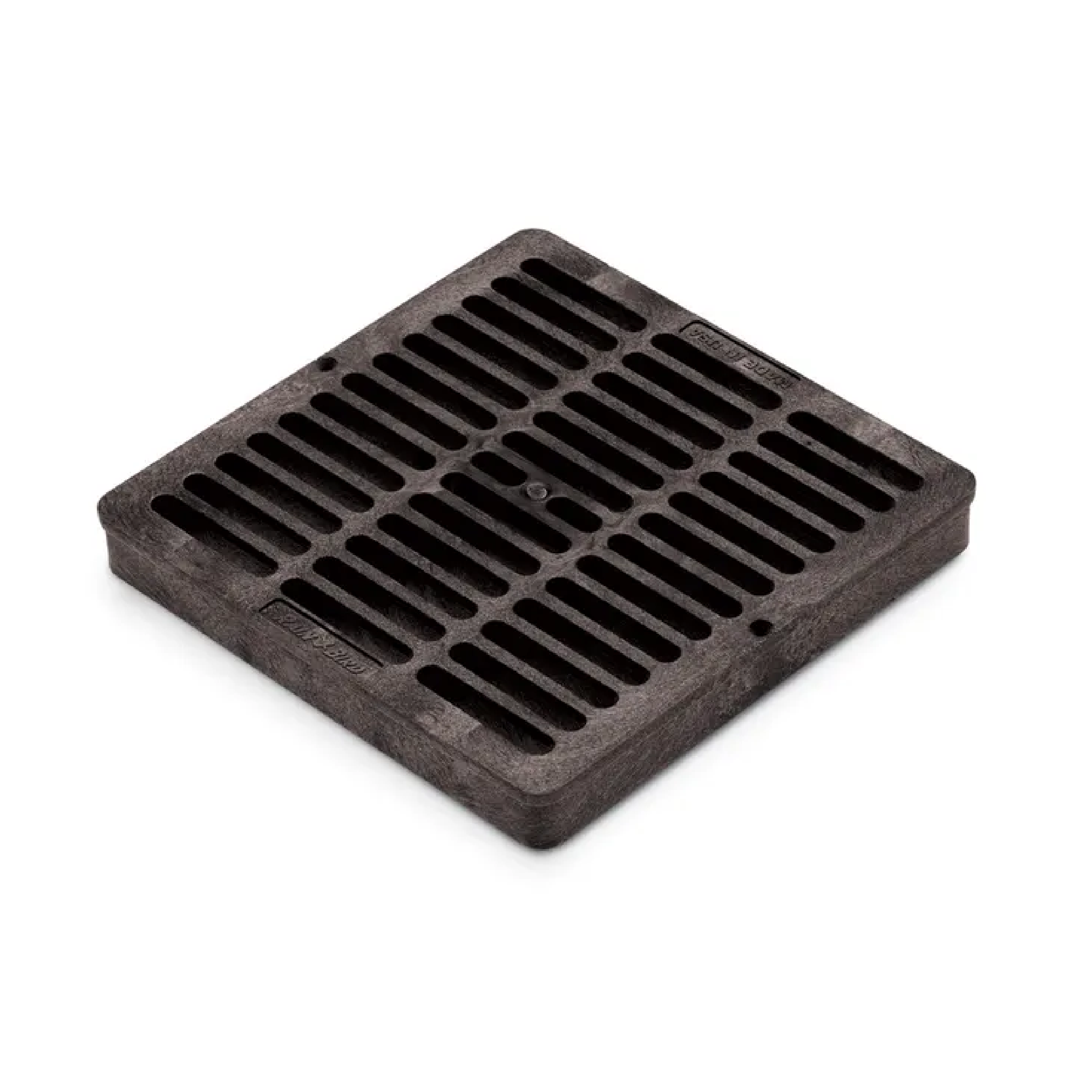 9" Square Flat Grate for Catch Basin - Black