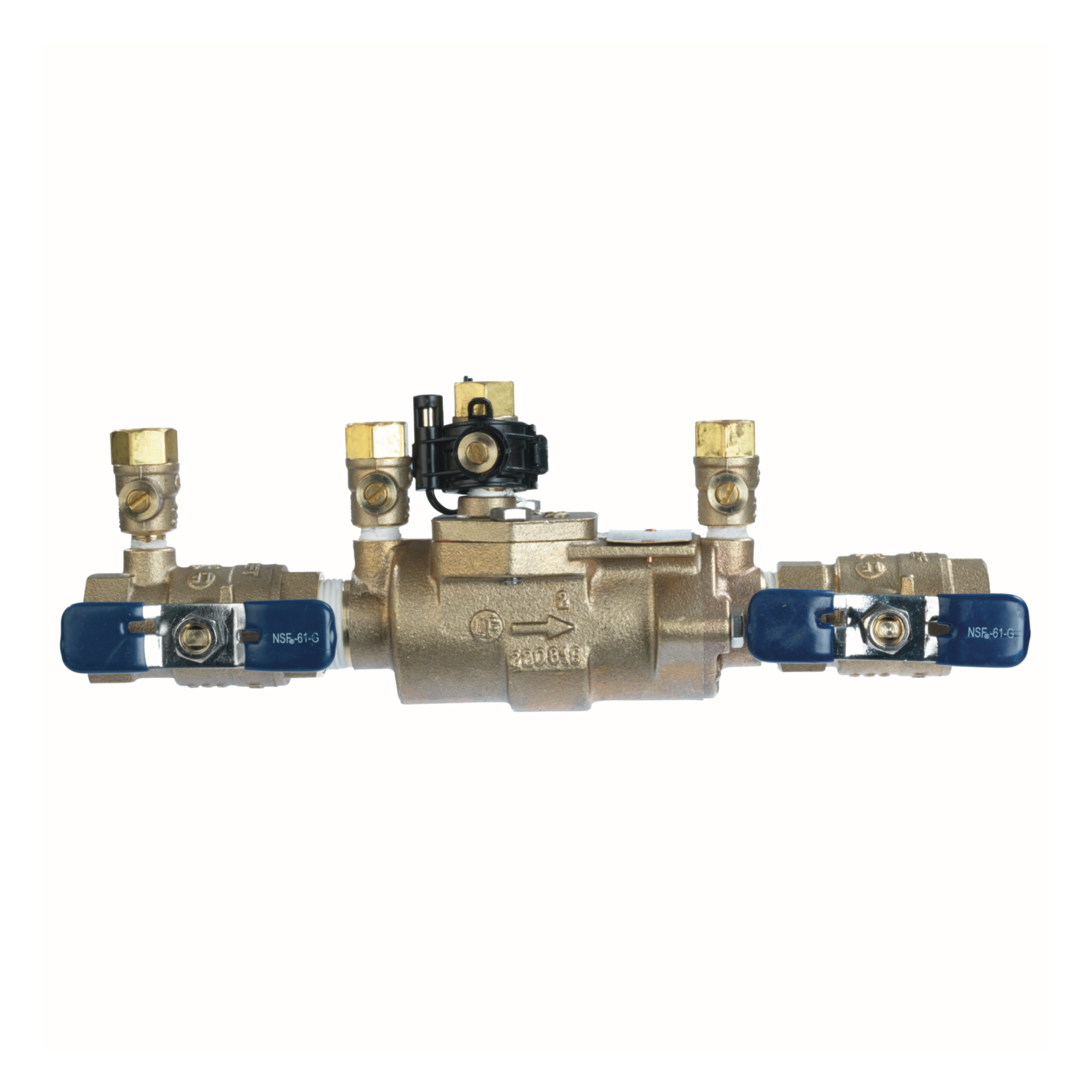 3/4in Bronze Double Check Valve Backflow Preventer Assembly