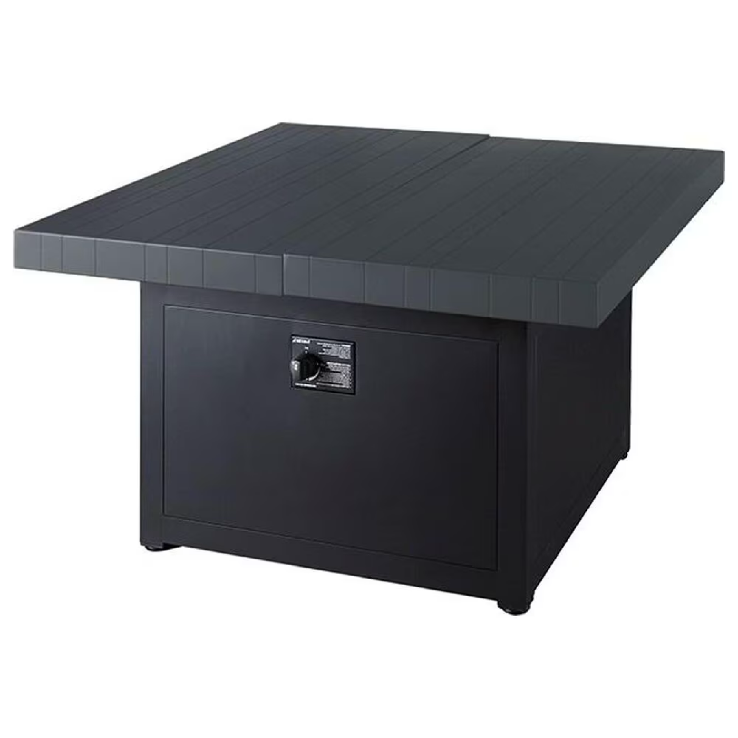 Plank & Hide 42” Square Fire Pit – Black
