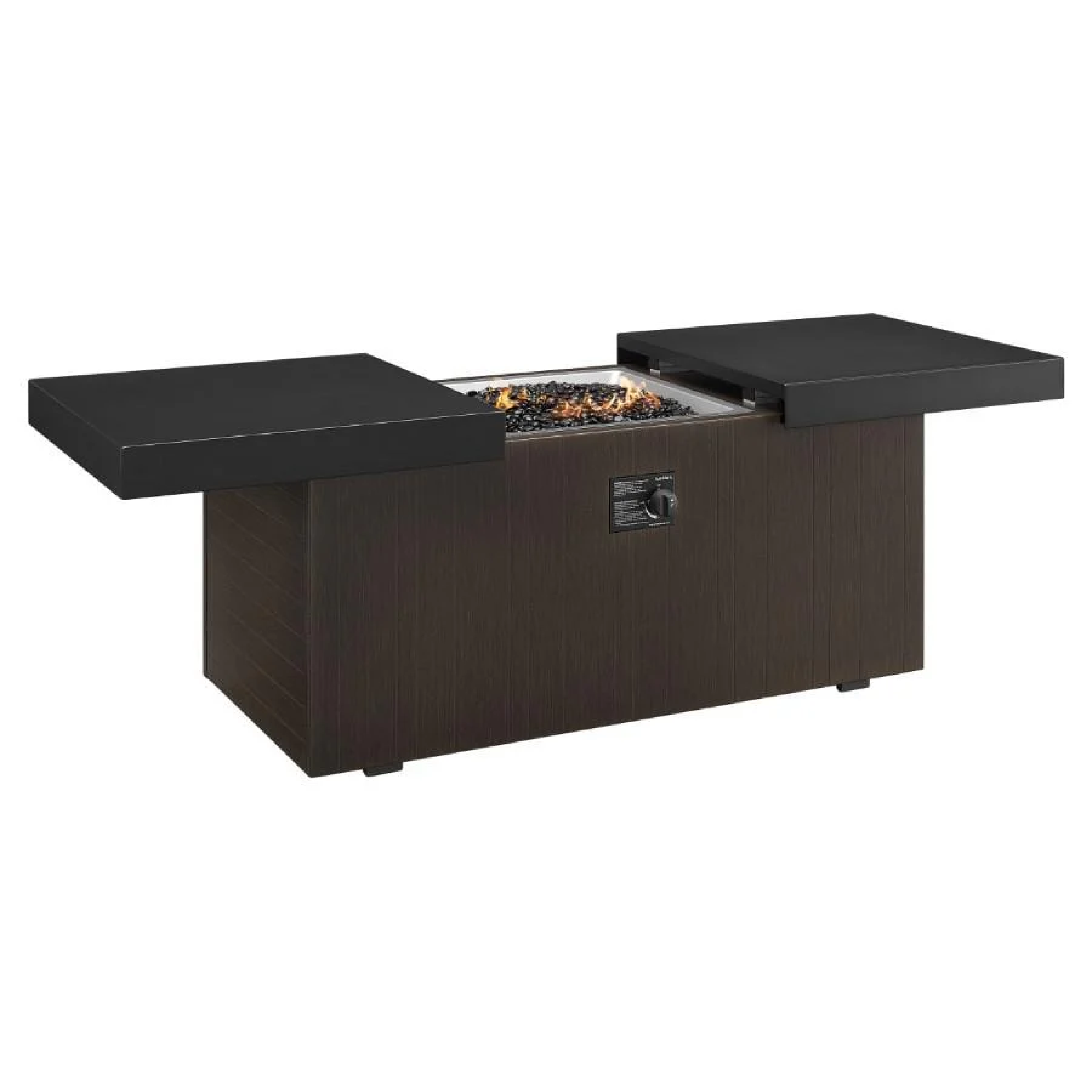 Plank and Hide 24" x 48" Rectangle Functional Propane Fire Pit