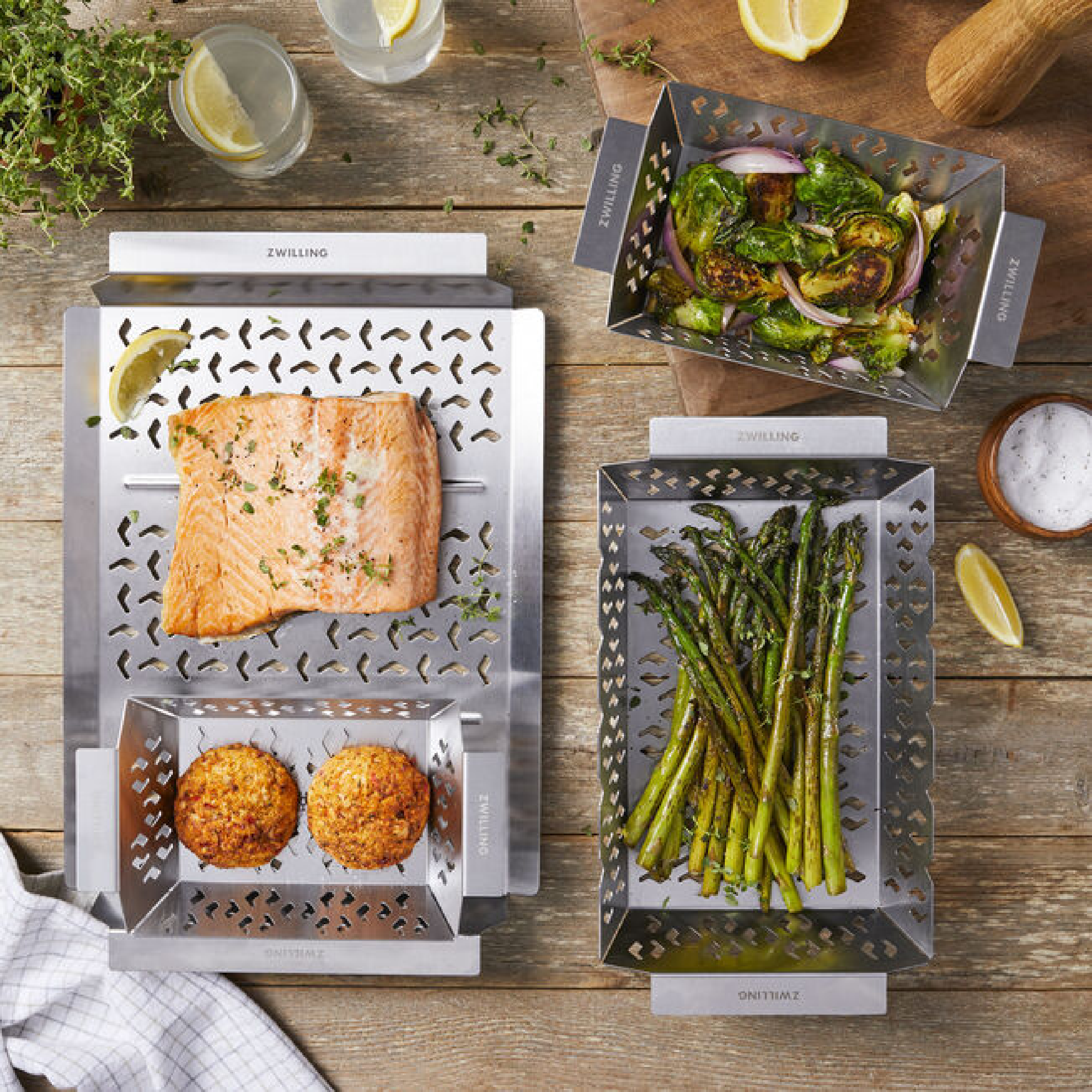 ZWILLING BBQ+ 4-pc Grill Basket Set