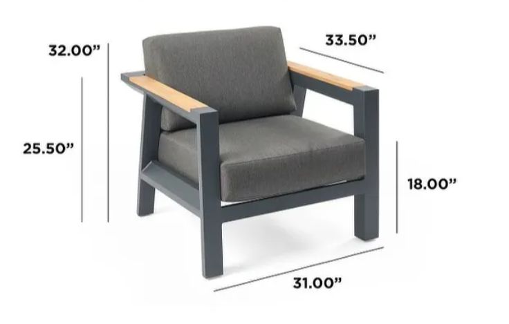 Darien Teak Chat Chair