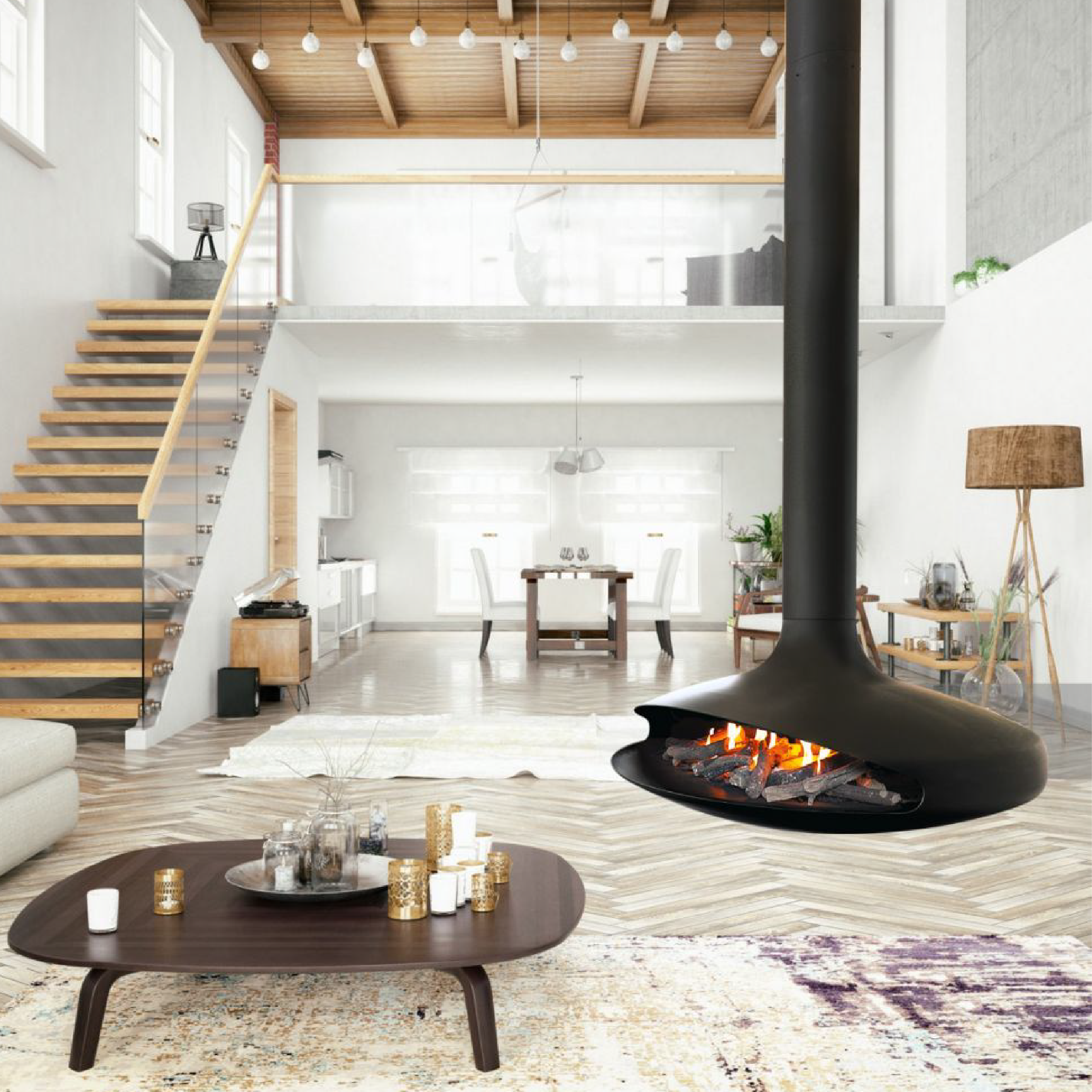 GYROFOCUS GAS Black Indoor- Natural Gas